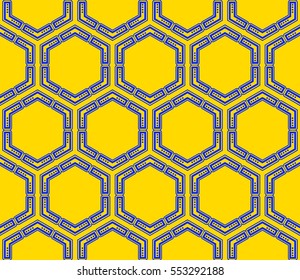 abstract seamless geometries pattern. Yellow color. for wallpaper. design page fill. Vector illustration