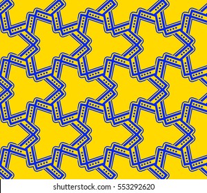 abstract seamless geometries pattern. Yellow color. for wallpaper. design page fill. Vector illustration
