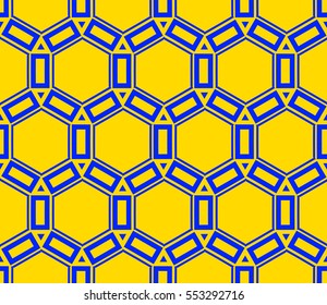 abstract seamless geometries pattern. Yellow color. for wallpaper. design page fill. Vector illustration