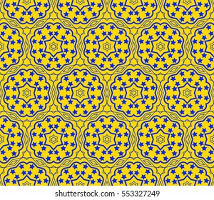 abstract seamless geometries pattern. Yellow color. for wallpaper. design page fill. Vector illustration
