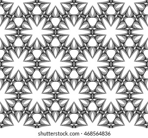 abstract seamless geometry shape flower. vector illustration. for design, card, wallpaper, textile