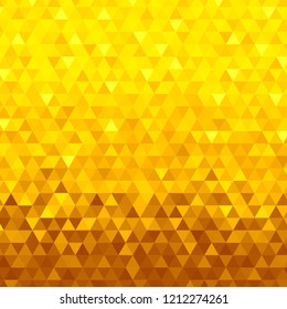 Abstract seamless gold background from gold triangles