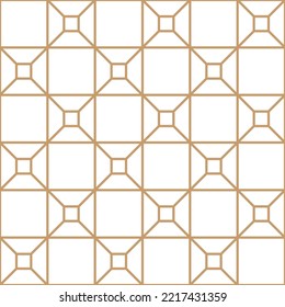 Abstract seamless golden pattern background. Vector illustration.