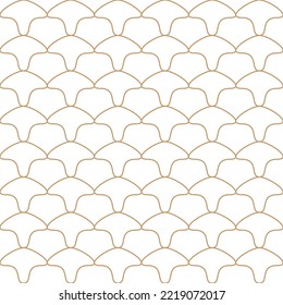 Abstract seamless golden pattern background. Vector illustration.