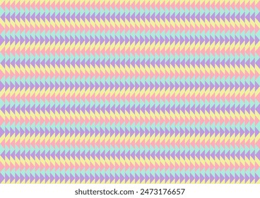 Abstract seamless gorgeous geometric fabric textile, Colorful pastel triangle pattern background. Design for backdrop, rug, wallpaper, clothing, wrap, banner,tile, embroidery decor-Vector illustration