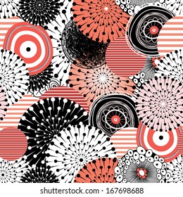 abstract seamless graphic pattern