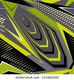 Abstract seamless graphic vector covers pattern with vertical fading lines, tracks, halftone stripes. Extreme sport style illustration. Racing background for vinyl wrap and decal. Grunge, neon texture