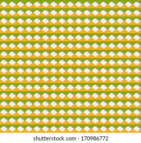 abstract seamless green and orange background made out of diamond shapes