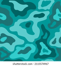 Resumen de un patrón verde sin fisuras para imprimir ropa, telas. Diseño de vectores.