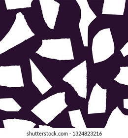 Abstract seamless grey background of pieces of paper . Modern background resembling print for fabric, paper, cover, interior and other uses.