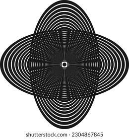 abstract seamless grey circle line pattern art.