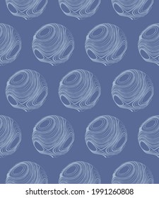 Abstract seamless grunge background. Openwork spheres. Vector illustration