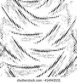 Abstract seamless grunge grid polka dot background pattern. Spotted halftone line vector illustration