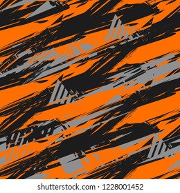 Abstract seamless grunge line pattern. Repeats backdrop for textile, clothes, wrapping paper. 