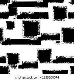 Abstract seamless grunge pattern. Grungy geometric repeated backdrop for boy, sport textile clothes, wrapping paper