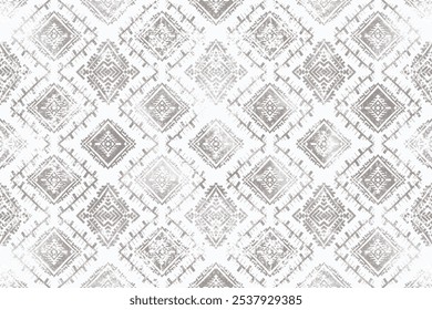 Abstract seamless grunge pattern, Motifs African boho paisley Floral Ikat embroidery border. Ethnic ikat floral Ethnic Indian Ethnic Pattern.