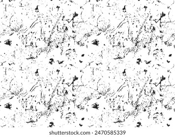 Abstractas patrón de grunge sin costuras. Vieja pared sucia de color gris con manchas y salpicaduras de pintura. Desordenado fondo de Vector monocromo desgastado. Adecuado para el diseño de Fondo de pantalla, papel de embalaje o tela
