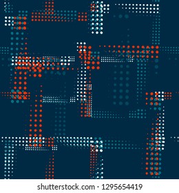 Abstract seamless grunge pattern for sport textile, clothes, wrapping paper. 