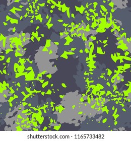 Abstract seamless grunge urban pattern. Camouflage repeated backdrop for textile, clothes, wrapping paper.