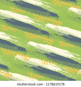 Abstract seamless grunge urban pattern with geometric elements.