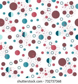 Abstract seamless grunge urban pattern. Bright background. Geometric repeated backdrop for girls and boy, textile, clothes. Original wallpaper