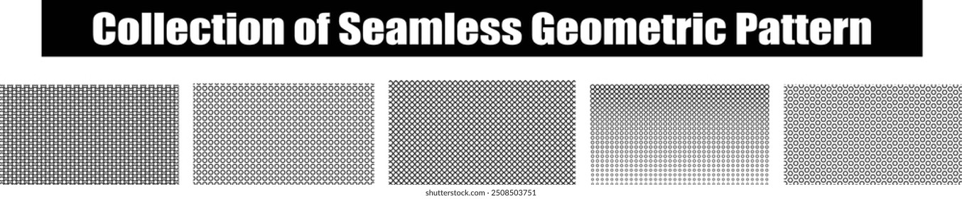 Abstract Seamless halftone dots pattern. Set of Smooth dots Vector illustration spraying on white background. Gradient dots Abstract background of black. Polka dot pattern. Texture Background