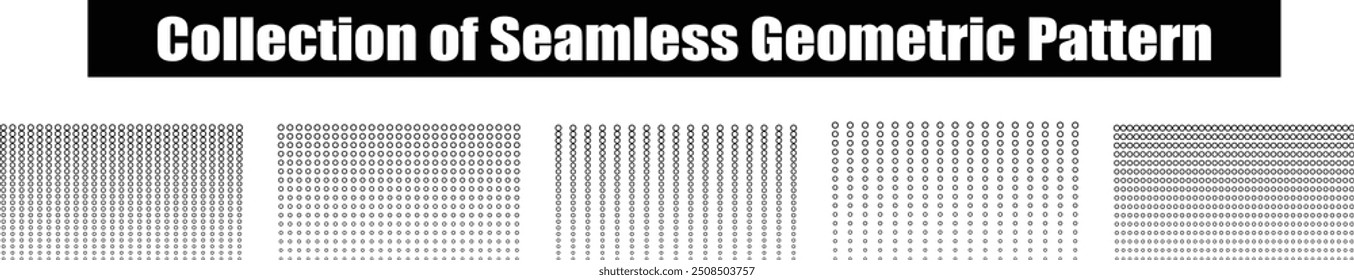 Abstract Seamless halftone dots pattern. Set of Smooth dots Vector illustration spraying on white background. Gradient dots Abstract background of black. Polka dot pattern. Texture Background