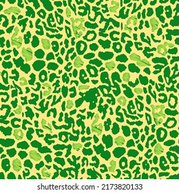 Resumen Fondo aislado del patrón de vectores de piel animal de leopardo de la mano sin mar