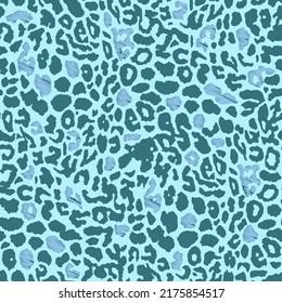 Resumen Fondo aislado del patrón de vectores de piel animal de leopardo de la mano sin mar