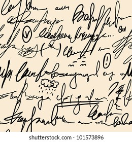 Abstract seamless hand write pattern