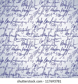 Abstract seamless hand write pattern