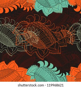 Abstract Seamless Hand-Drawn Pattern