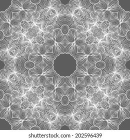 Abstract seamless hand-drawn pattern. Use as pattern fill or surface texture. Full color seamless floral wavy background