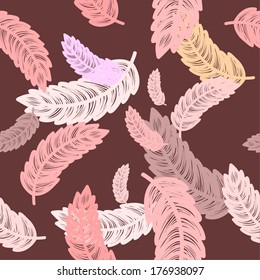 Abstract seamless hand-drawn vector background.