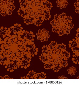 Abstract seamless hand-drawn vector background.