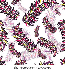 Abstract seamless hand-drawn vector background.