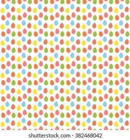 abstract seamless Happy Easter pattern: painted eggs