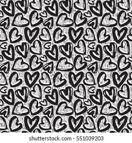 Abstract seamless heart pattern.
