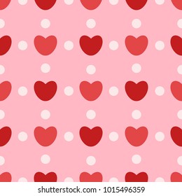 Abstract seamless heart pattern. valentine day background.vector illustration