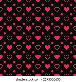 Abstract seamless heart pattern
vector image