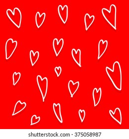 Abstract seamless heart pattern Vector EPS10, Great for any use.