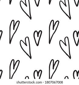 Abstract seamless heart pattern.Pink background textile texture.Colorful print for wedding invitation,poster,card,fabric,etc. Fashion valentine day ornament.