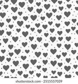Patrón Abstractas de corazones sin fisuras sobre fondo blanco