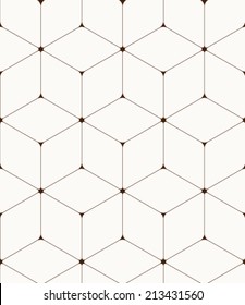 Abstract seamless hexagon pattern