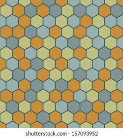 abstract seamless hexagon pattern vector illustration