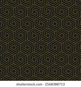 Abstract seamless hexagonal geometric patterns background can be use to make wallpaper