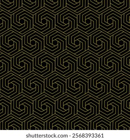 Abstract seamless hexagonal geometric patterns background can be use to make wallpaper