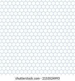 Abstract seamless hexagons pattern. Geometric honeycomb texture. Vector art.