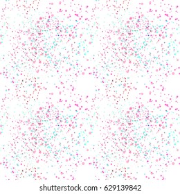 Abstract seamless holi pattern paint splatter layout. Vector illustration