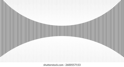 abstract seamless horizontal black thin wave line pattern.